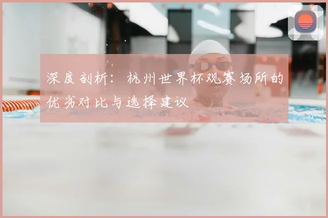 深度剖析：杭州世界杯观赛场所的优劣对比与选择建议